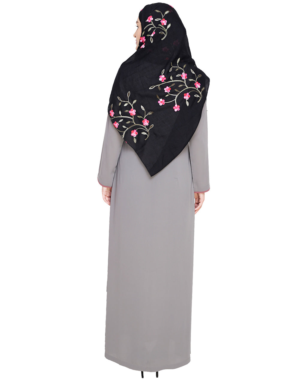 Sober Abaya with Detailing Green
