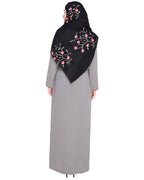 Sober Abaya with Detailing Green