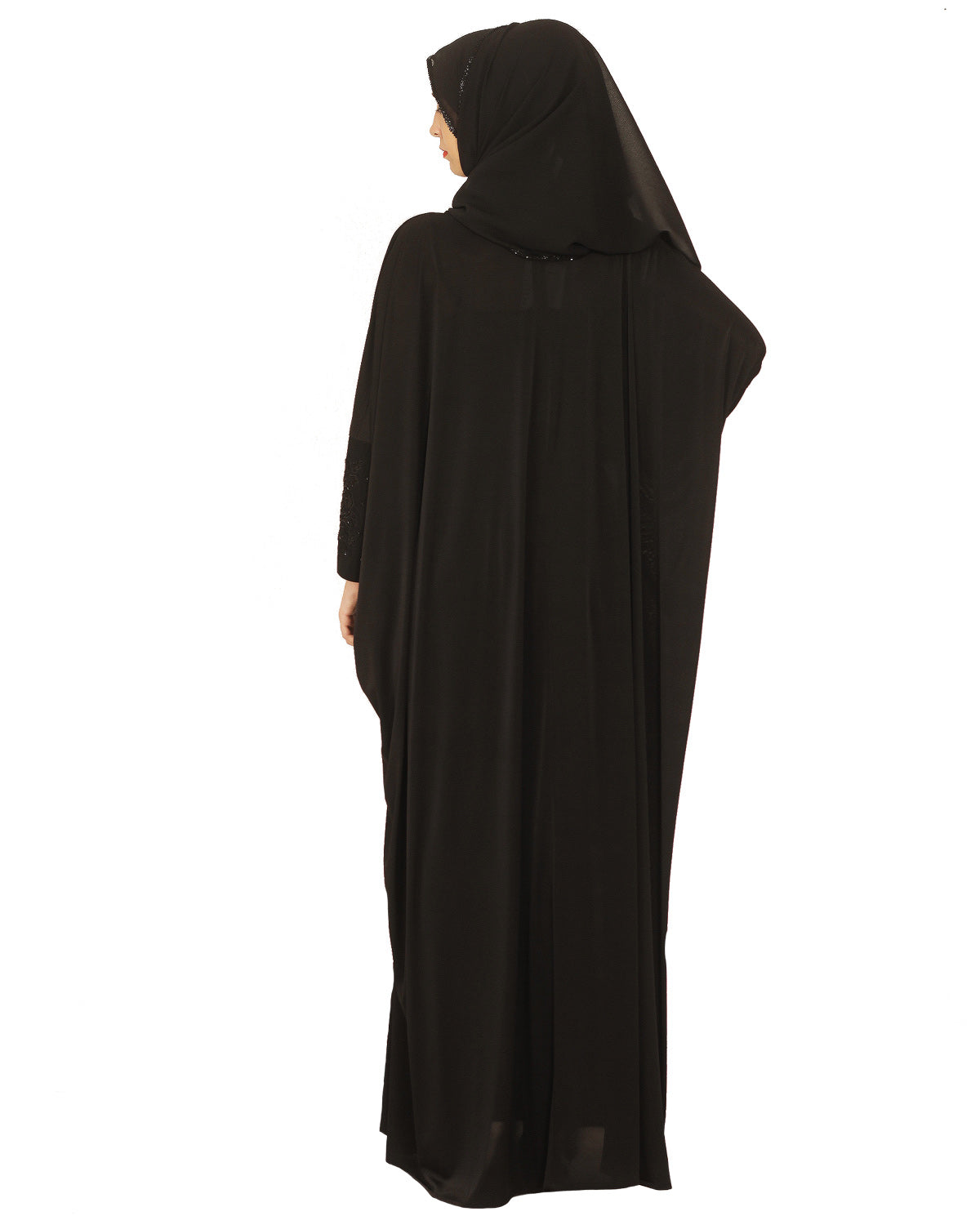 Kaftan wth Katdana Embroidery Black