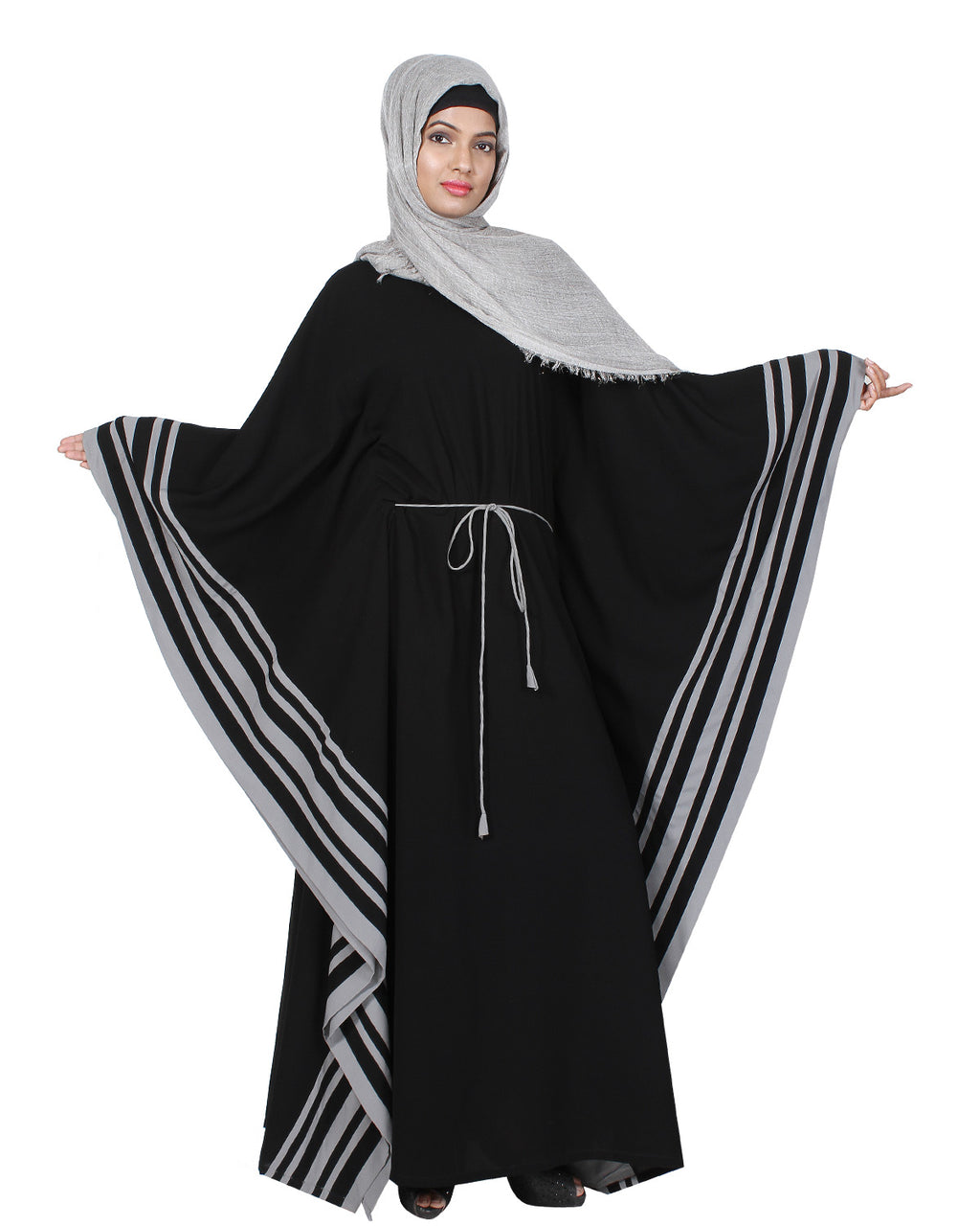Kaftan with Striped Border