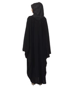 Kaftan with Embroidered Belt Black