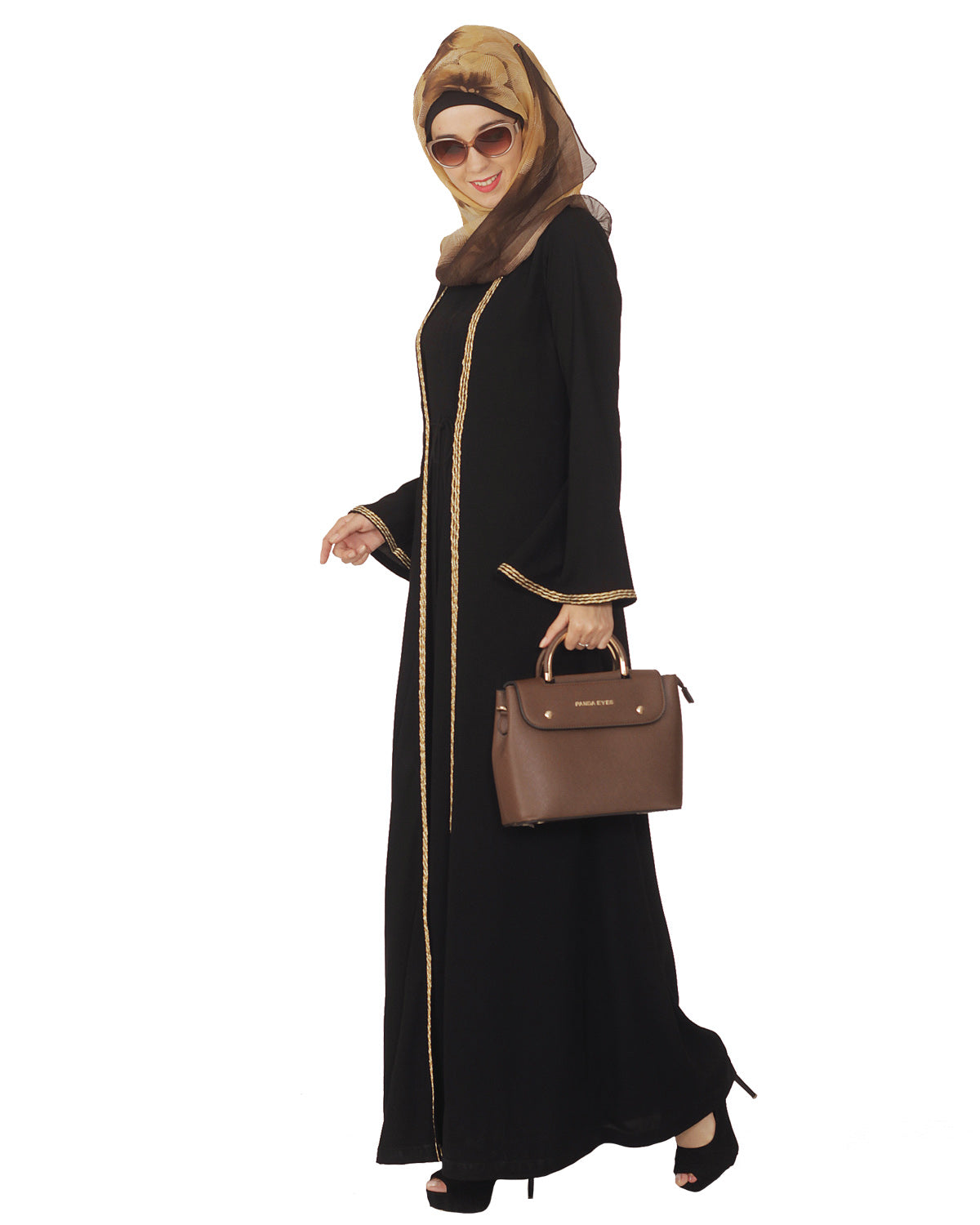Jacket Style Closed Abaya Black