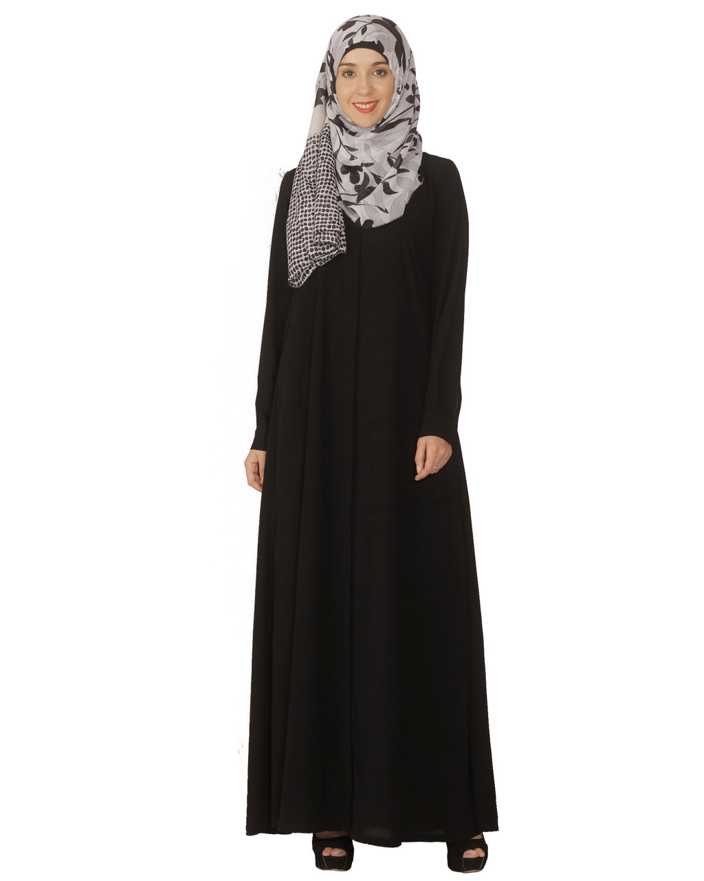 Pintuck Abaya Classice Black