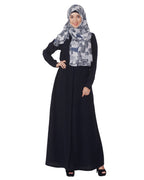 Pintuck Abaya Blue