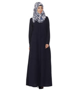 Pintuck Abaya Blue