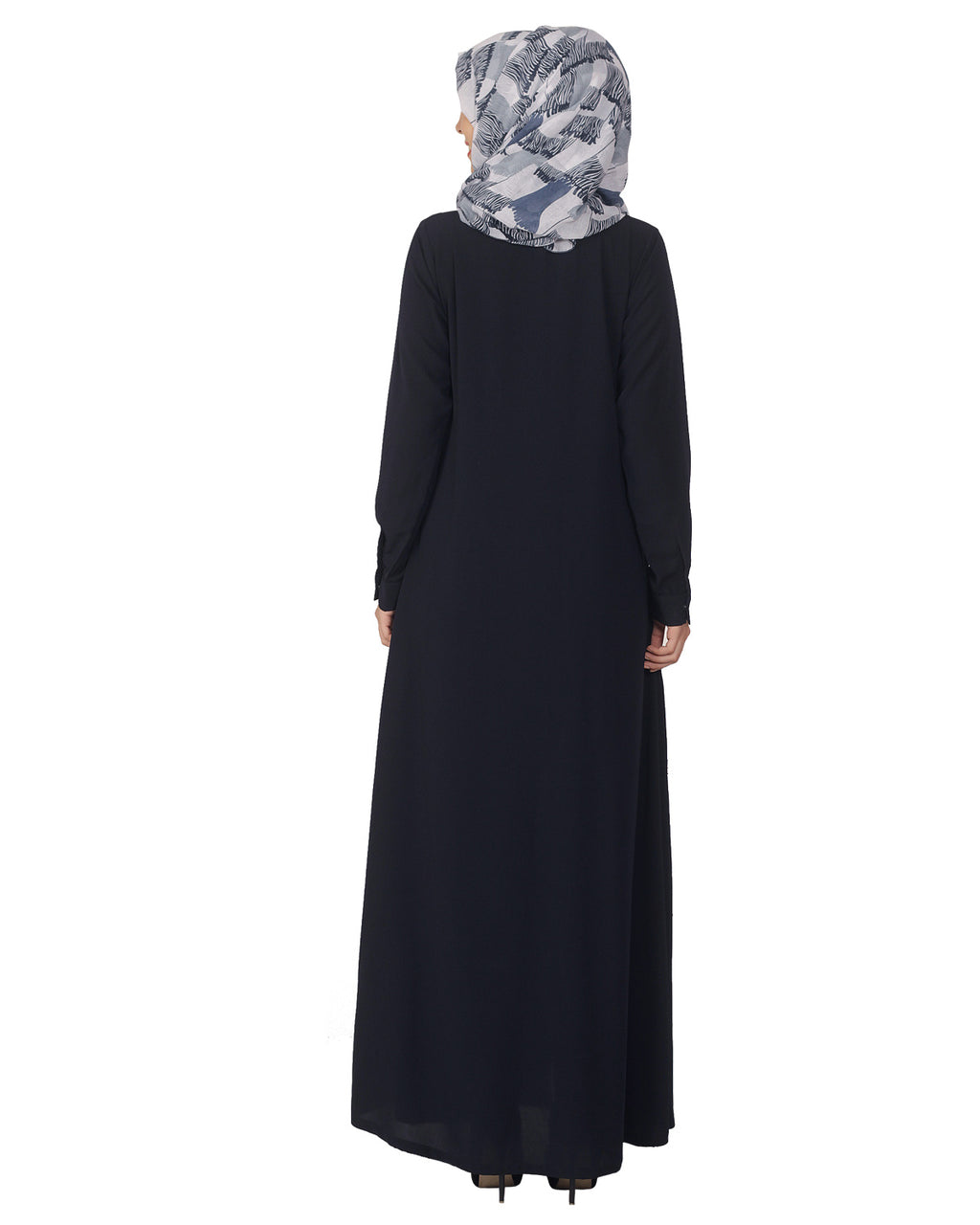 Pintuck Abaya Blue