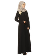Pintuck Abaya Classice Black
