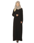 Pintuck Abaya Classice Black