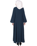 Flared Abaya Blue
