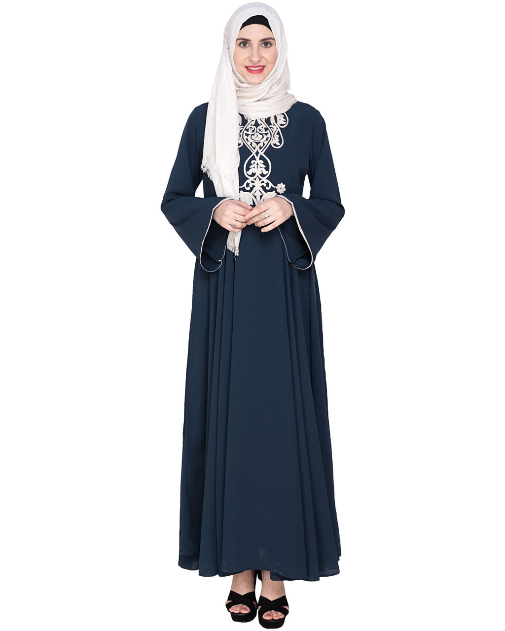 Flared Abaya Green