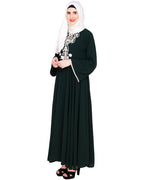 Flared Abaya Green