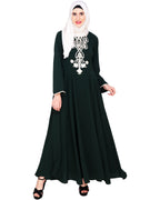 Flared Abaya Green