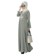 Flared Abaya Grey