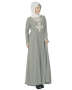 Flared Abaya Grey