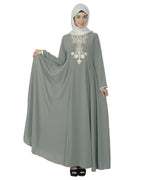 Flared Abaya Grey