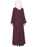 Flared Abaya Purple