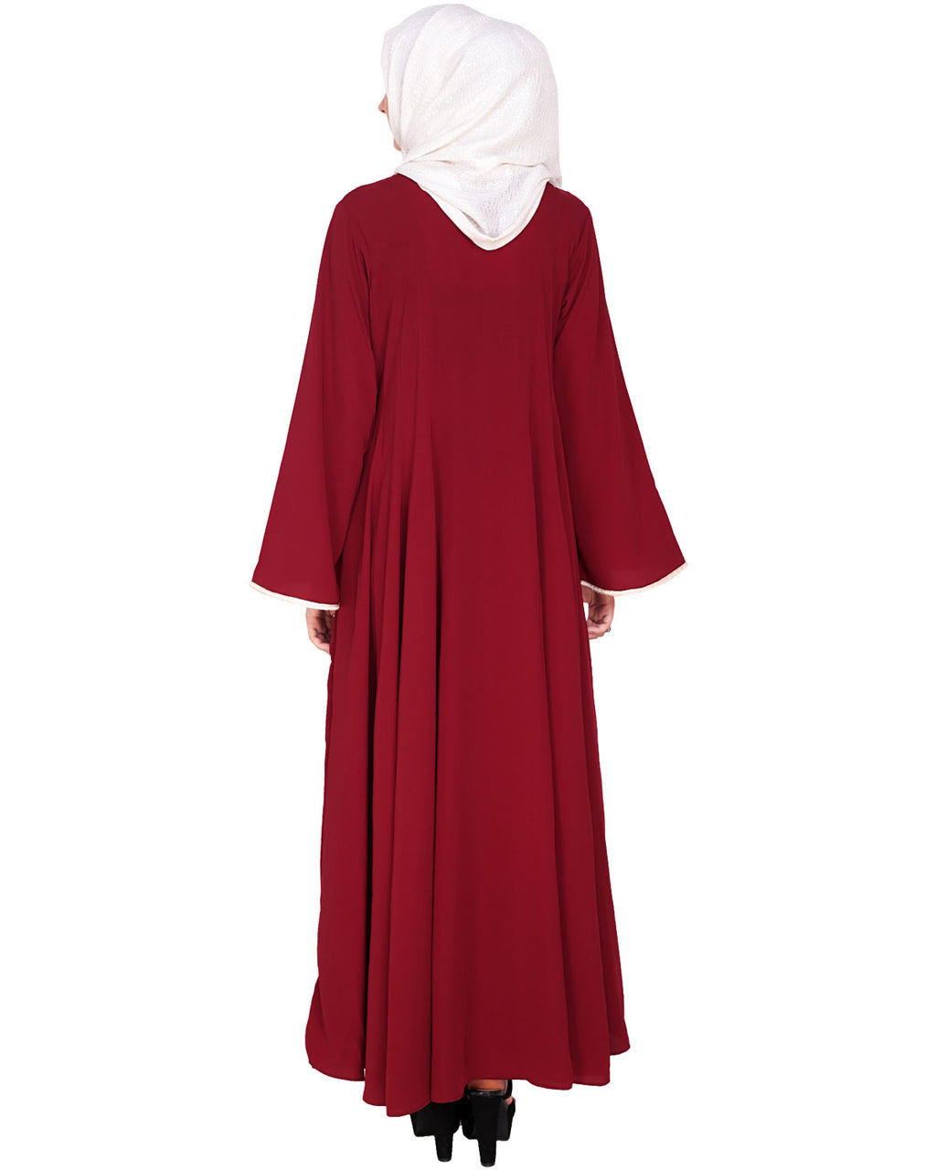 Flared Abaya Wine