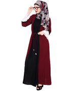 Front Pleated Abaya