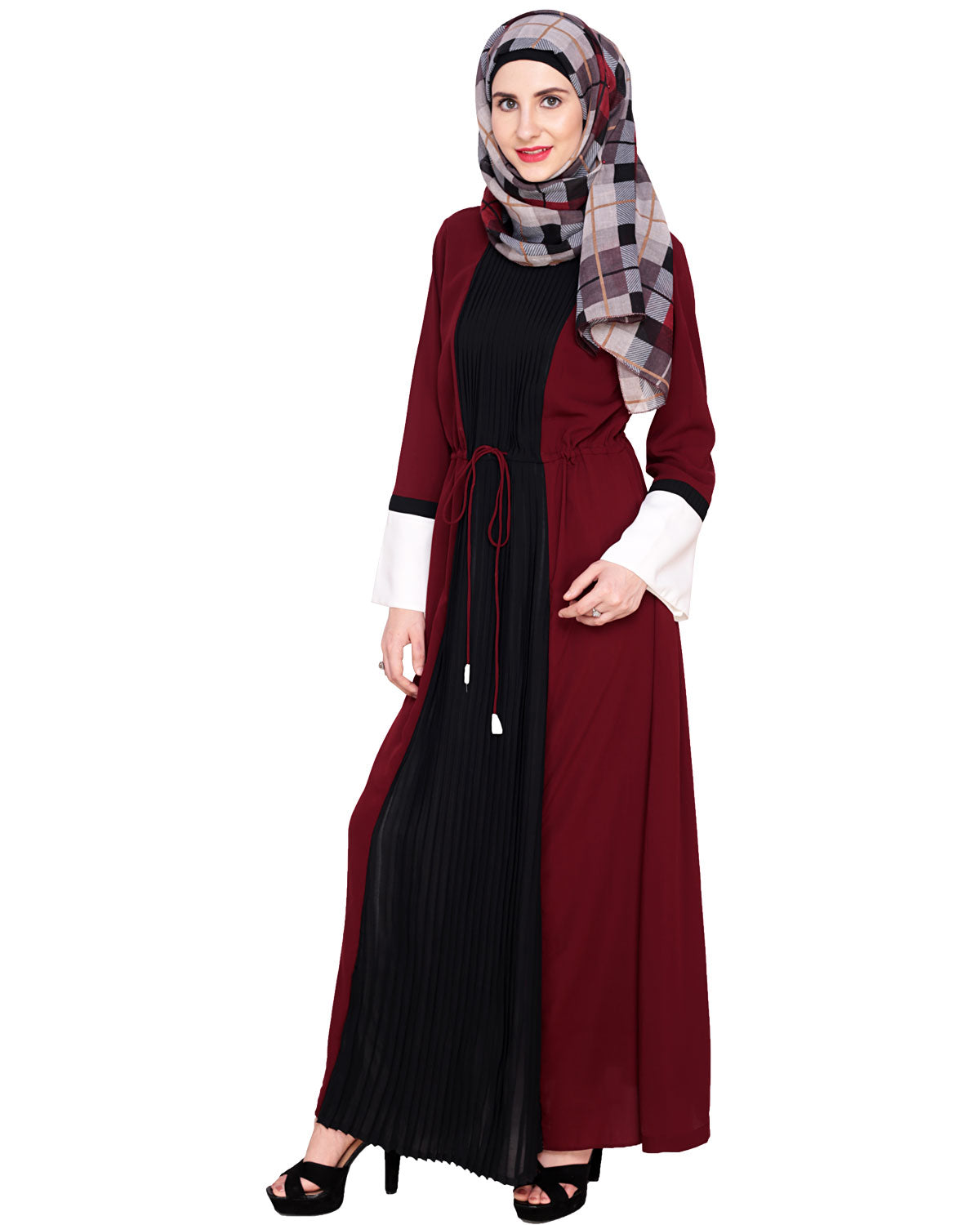Front Pleated Abaya