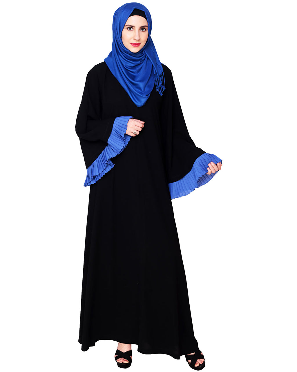 Classic Black with Pleated Sleeves Black