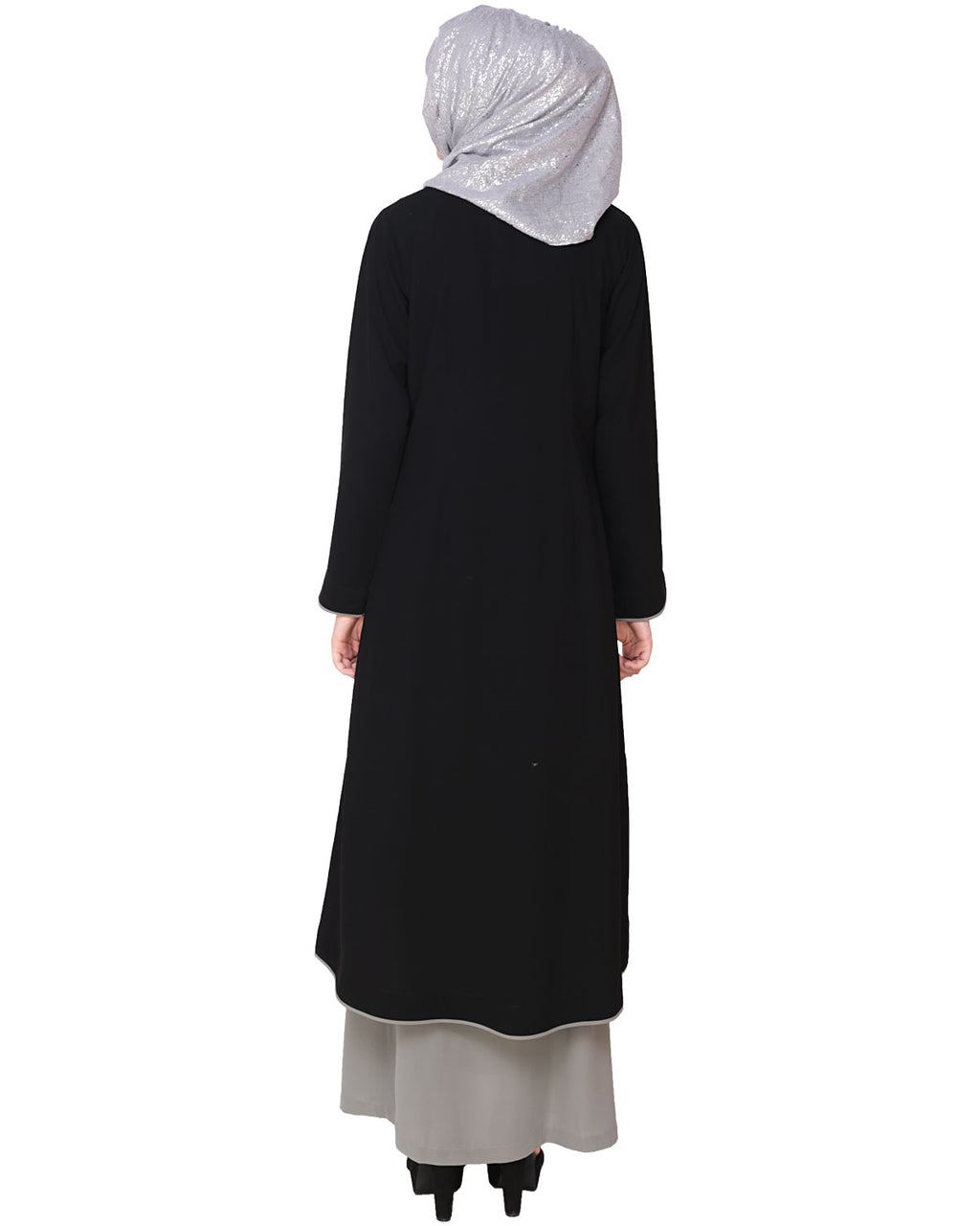 Two-in-one Abaya Brown & Beige