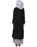 Two-in-one Abaya Brown & Beige