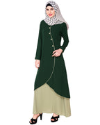 Two-in-one Abaya Brown & Beige