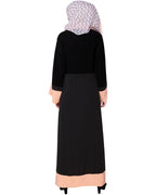 Faux Robe Abaya Black