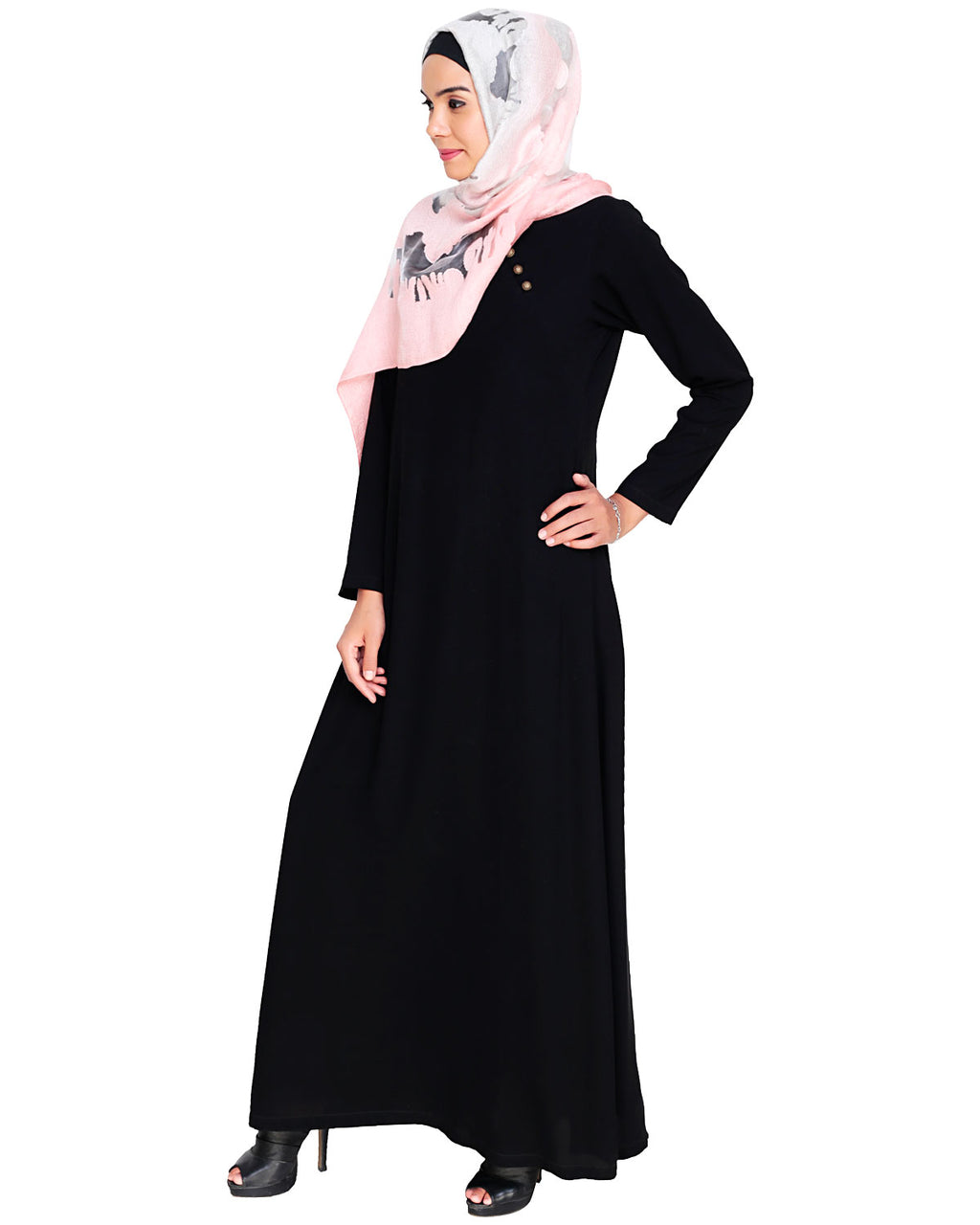 Trendy Abaya Dress Black