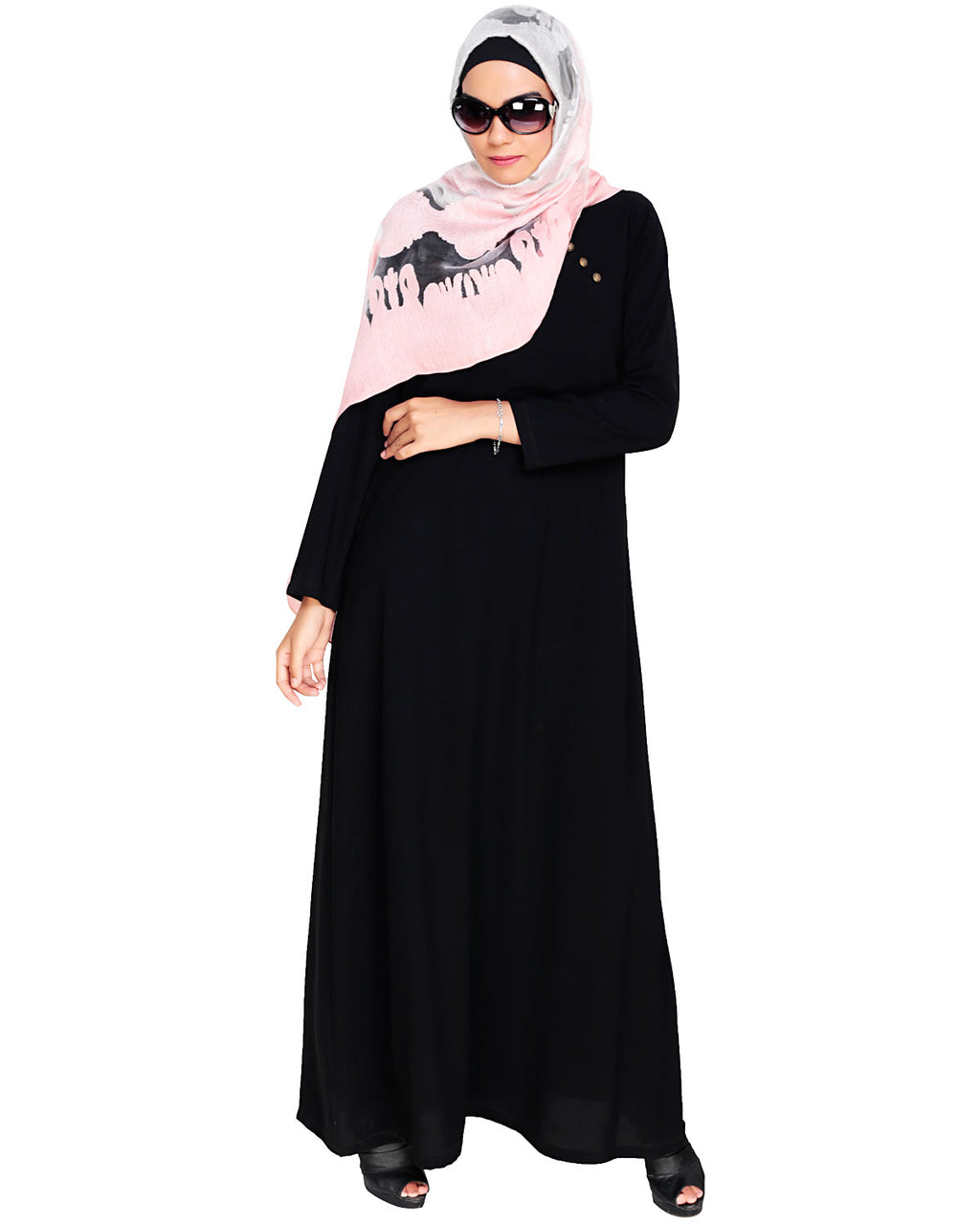 Trendy Abaya Dress Black