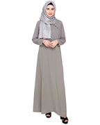 Trendy Abaya Dress Grey