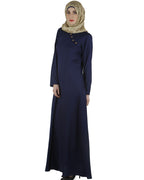 Trendy Abaya Dress Indigo
