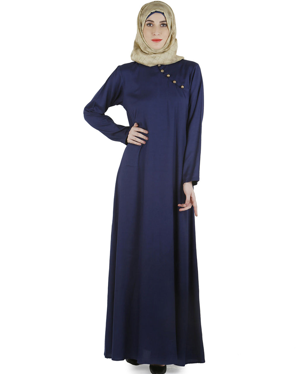 Trendy Abaya Dress Indigo