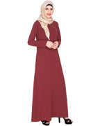 Trendy Abaya Dress Wine