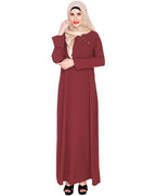 Trendy Abaya Dress Wine