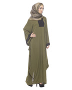 Wine Kaftan Olive Free Size