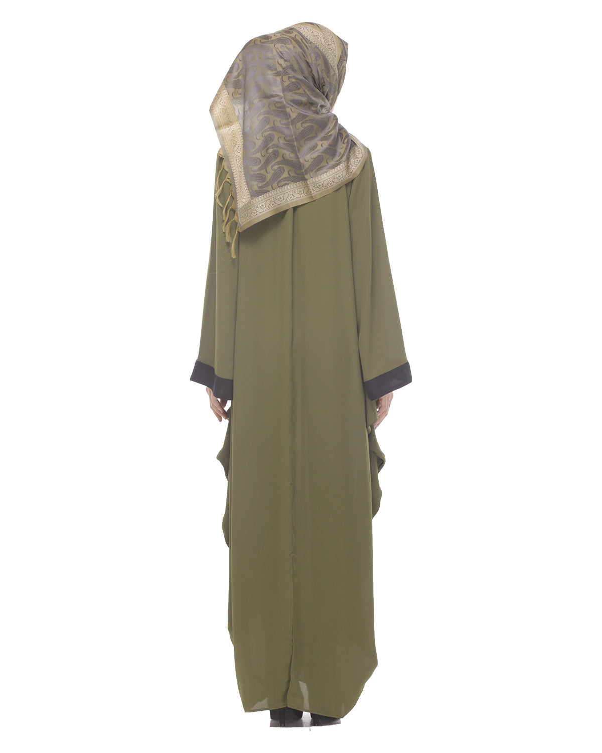 Wine Kaftan Olive Free Size