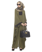 Wine Kaftan Olive Free Size