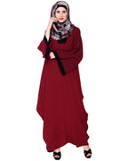 Wine Kaftan Olive Free Size