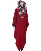 Wine Kaftan Olive Free Size