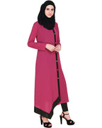 Fuchsia Button-down Abaya