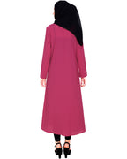 Fuchsia Button-down Abaya