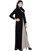 Pretty Layered Abaya Grey