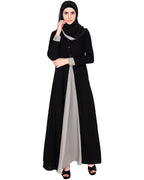 Pretty Layered Abaya Grey