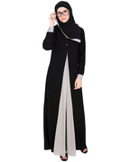 Pretty Layered Abaya Grey