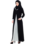 Pretty Layered Abaya Sage Green