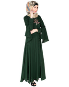 Crew Collar Abaya Green