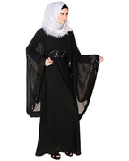 Black Cape Abaya Black