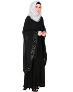Black Cape Abaya Black