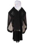Black Cape Abaya Black